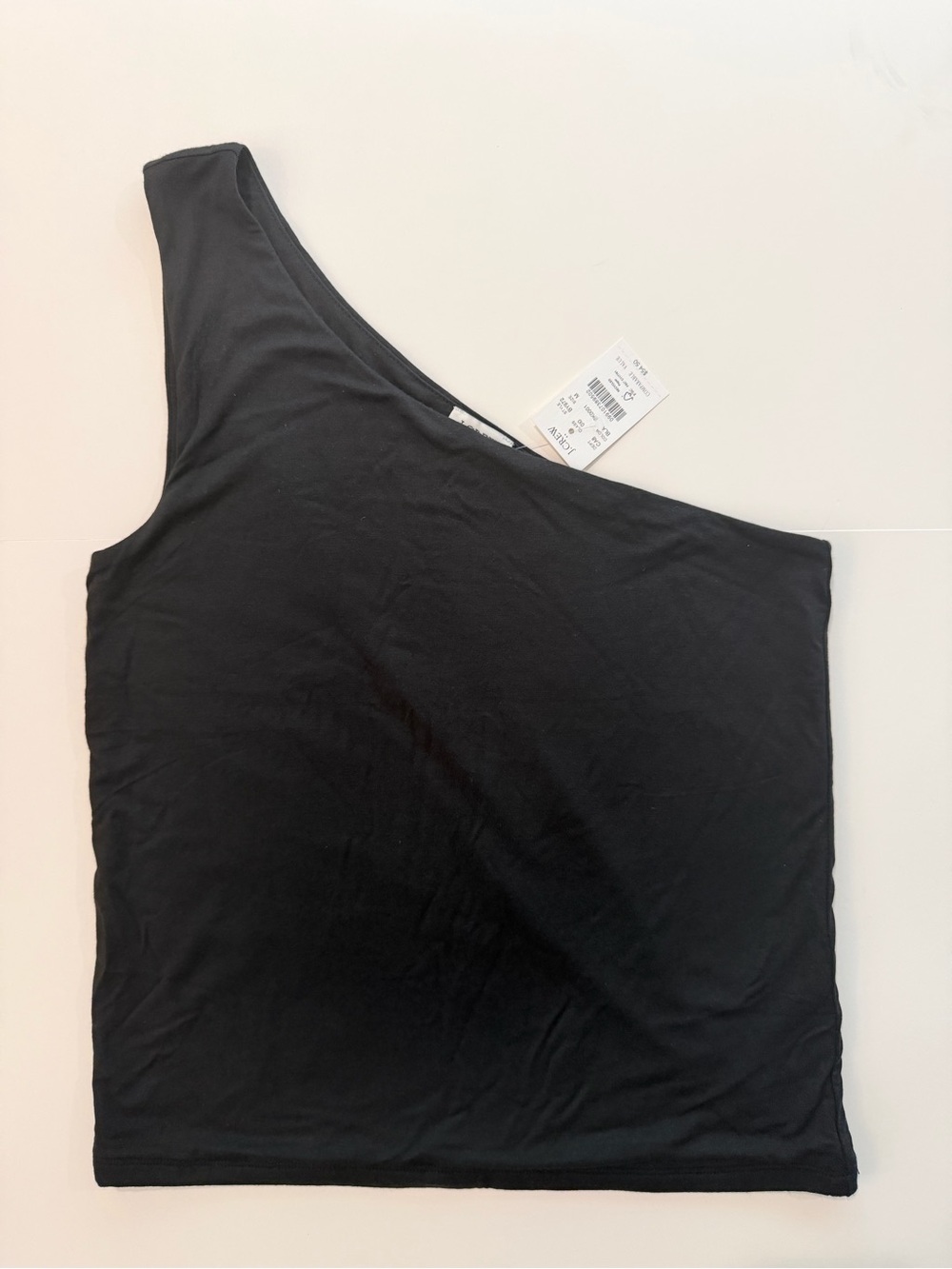 J.Crew Black One Shoulder Asymmetrical Tank Top Size M NWT